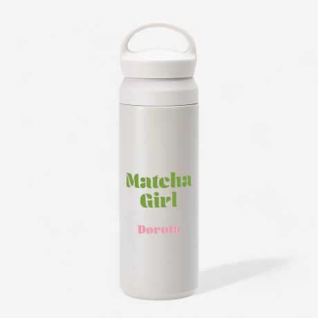 Termos dla dziewczyny MATCHA GIRL prezent dla dziewczyny prezent na dzie kobiet termos z grawerem