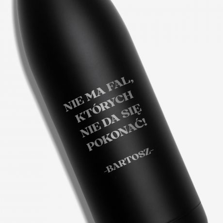 Personalizowany termos z grawerem NIE MA FAL prezent dla pywaka termos z nadrukiem prezent dla surfera