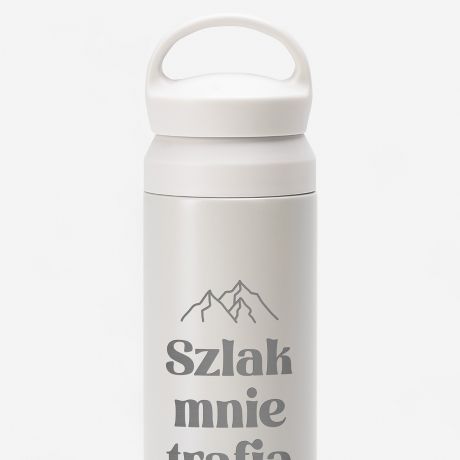 Termos z grawerem SZLAK MNIE TRAFIA prezent dla mionika gr termos z uchwytem prezent dla wielbiciela gr