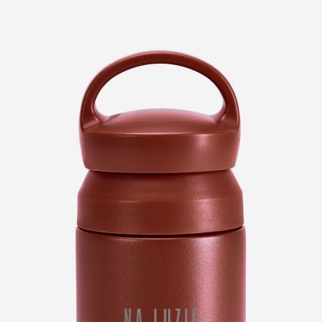 Termos z uchwytem NA LUZIE WYGINAM BUZI prezent dla logopedy podzikowanie dla logopedy termos z grawerem