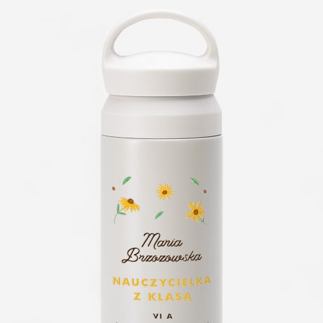 Termos z uchwytem NAUCZYCIELKA Z KLAS� prezent dla wychowawczyni prezent na dzie� nauczyciela dla nauczyciela