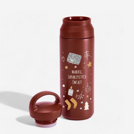 Termos z uchwytem ZAPARZYSTYCH WIT prezent na wita dla chopaka prezent dla chopaka na wita termos witeczny