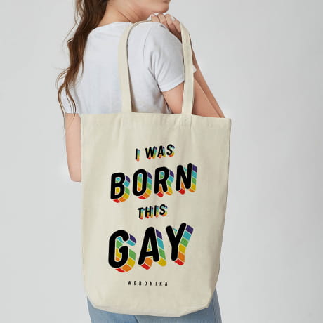 Torba lgbt I WAS BORN THIS GAY prezent dla geja