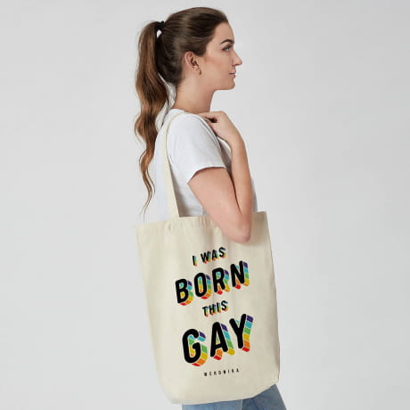 Torba lgbt I WAS BORN THIS GAY prezent dla geja