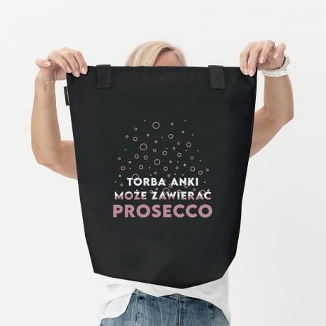 Torba na zakupy z nadrukiem PREZENT DLA MIONICZKI PROSECCO