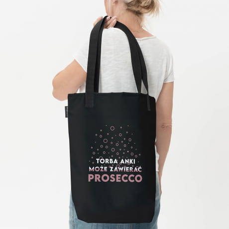 Torba na zakupy z nadrukiem PREZENT DLA MIONICZKI PROSECCO