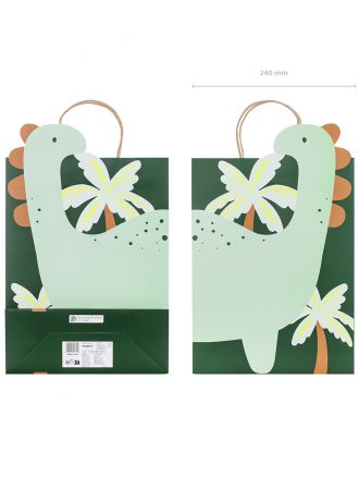 Torebka papierowa na prezent DINOZAUR