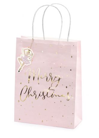 Torebki na prezenty witeczne MERRY CHRISTMAS (3szt.)
