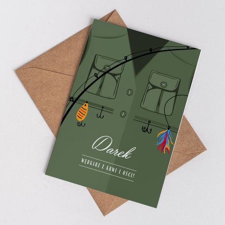 Urodzinowa kartka dla wdkarza Z KRWI I OCI prezent dla wdkarza kartka urodzinowa dla wdkarza