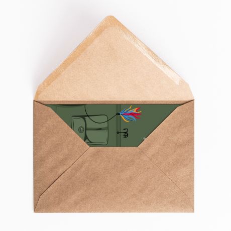 Urodzinowa kartka dla wdkarza Z KRWI I OCI prezent dla wdkarza kartka urodzinowa dla wdkarza