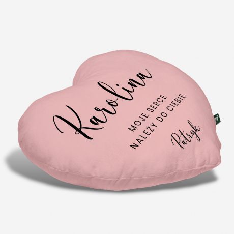 Walentynkowa PODUSZKA SERCE prezent dla dziewczyny poduszka na walentynki prezent walentynkowy dla niej