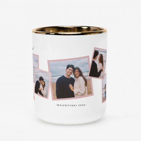 Walentynkowy kubek ze zdj�ciami KOLA� personalizowany kubek kubek walentynkowy prezent na walentynki