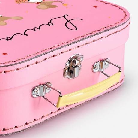 Walizka tekturowa dla dziewczynki MYSZKI BALETNICE walizka dla dziecka prezent dla dziewczynki walizka dzieci�ca