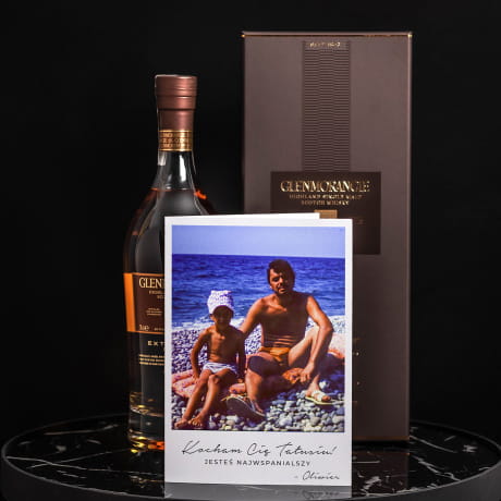 Whisky Glenmorangie z kartk personalizown PREZENT DLA TATY