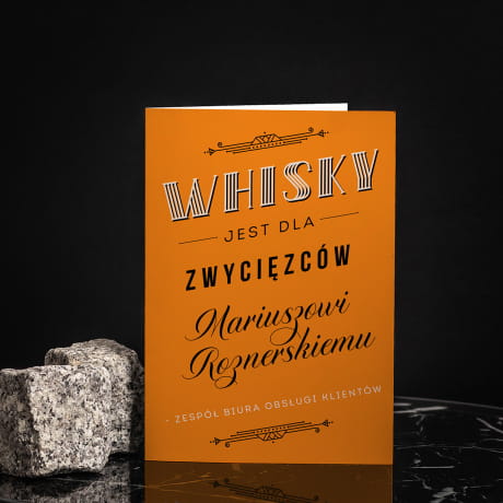 Whisky Glenmorangie na prezent z personalizowan kartk POMYS NA PREZENT DLA SZEFA