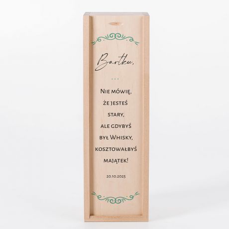 Whisky Glenlivet w skrzynce JESTE STARY prezent dla mczyzny na urodziny