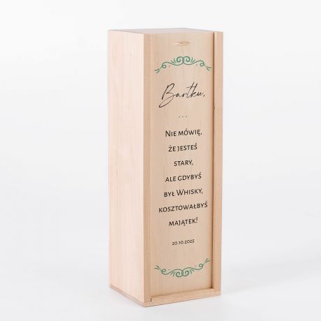 Whisky Glenlivet w skrzynce JESTE STARY prezent dla mczyzny na urodziny