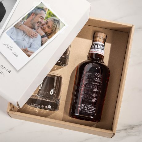 Whisky na 50 urodziny BOX PREZENTOWY Z ALKOHOLEM