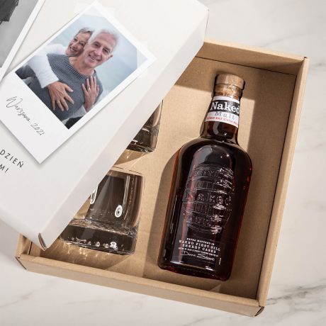 Whisky na 60 urodziny ZESTAW PREZENTOWY DLA MʯCZYZNY