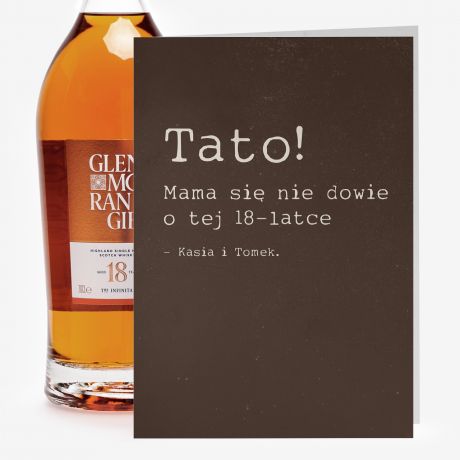 Whisky na prezent Glenmorangie 18 letnia PREZENT NA DZIE OJCA
