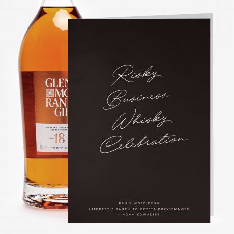 Whisky na prezent Glenmorangie z personalizowan kartk PREZENT DLA BIZNESMENA