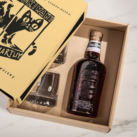 Whisky w zestawie ze szklankami PREZENT DLA FIZYKA