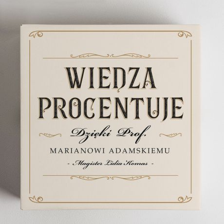 Whisky ze szklankami PODZIKOWANIE DLA PROMOTORA