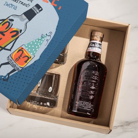 Whisky ze szklankami PREZENT DLA BASISTY