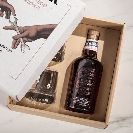 Whisky ze szklankami PREZENT DLA MECHANIKA prezent dla majsterkowicza prezent dla fana motoryzacji