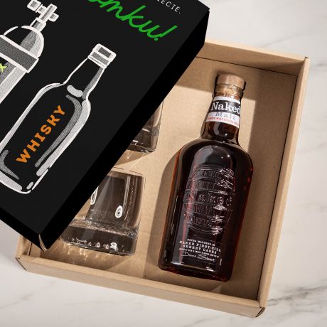 Whisky ze szklankami PREZENT DLA NURKA