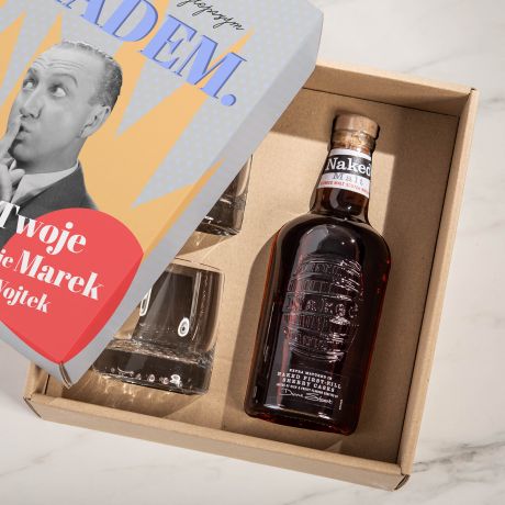 Whisky ze szklankami PREZENT DLA SSIADA