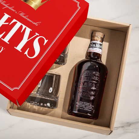 Whisky ze szklankami PREZENT DLA SOTYSA