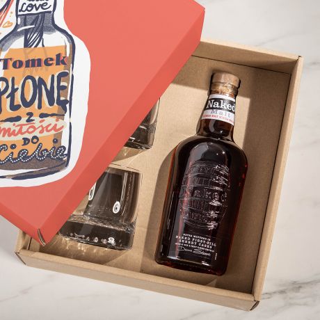 Whisky ze szklankami PREZENT DLA UKOCHANEGO