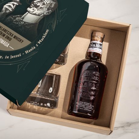 Whisky ze szklankami PREZENT DLA WUJKA