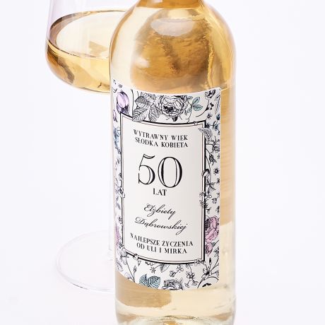 Wino na 50 urodziny WYTRAWNY WIEK biae