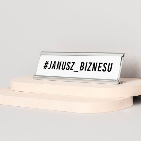 Wizytownik biurkowy HASZTAG mieszny prezent dla kolegi z pracy