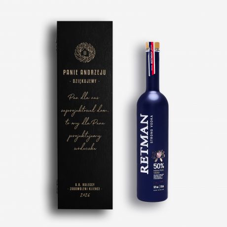 W�dka w personalizowanej skrzynce PREZENT DLA ARCHITEKTA