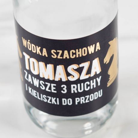 Wódka z personalizowaną etykietą PREZENT DLA SZACHISTY