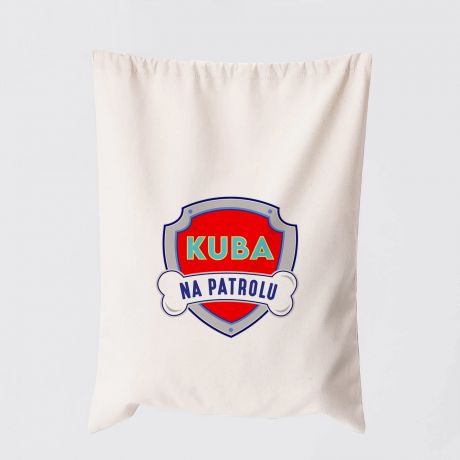Worek na kapcie z imieniem NA PATROLU