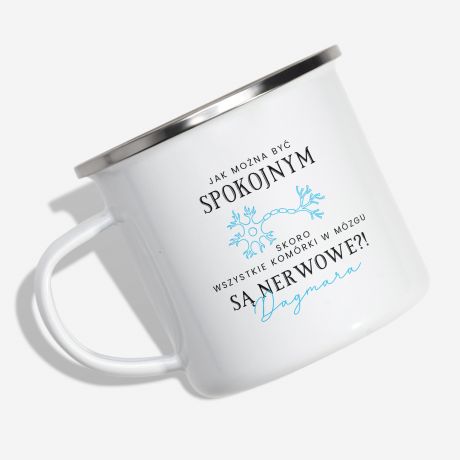 Zabawny kubek KOMRKI NERWOWE prezent dla nerwusa