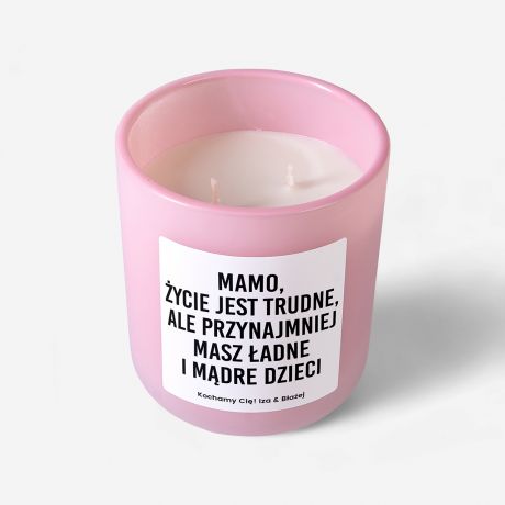 Zapachowa wieca dla mamy prezent dla mamy prezent na dzie matki prezent dla mamy na urodziny