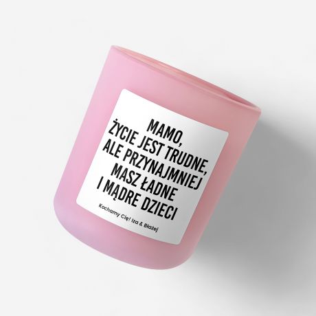 Zapachowa wieca dla mamy prezent dla mamy prezent na dzie matki prezent dla mamy na urodziny