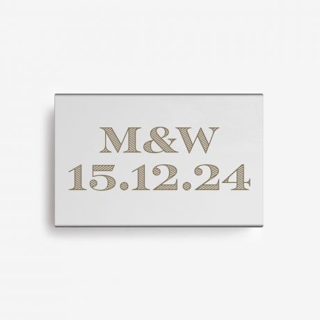 Zapaki w grawerowanym pudeku DATA prezent na rocznic zwizku