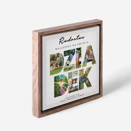 Obraz na p��tnie w ramie PREZENT DLA DZIADKA