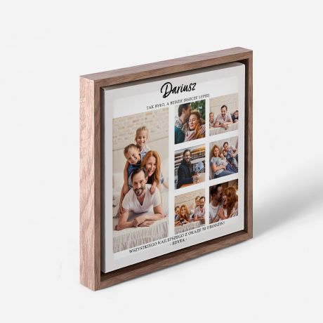 Zdj�cia na p��tnie w ramie PREZENT NA URODZINY obraz na p��tnie prezent urodzinowy kola� ze zdj��