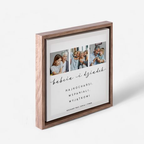 Zdj�cia na p��tnie w ramie WSP�LNY PREZENT DLA DZIADK�W