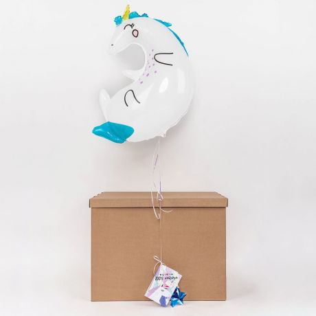 Zestaw balon JEDNOROEC z helem i kartka