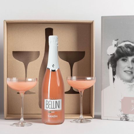 Zestaw Bellini z kieliszkami BOX NA ROCZNIC LUBU