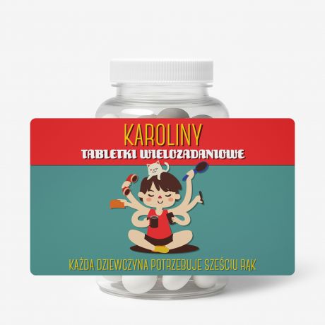 Zestaw cukierkw mitowych z etykiet do personalizacji PREZENT NA DZIE KOBIET cukierki mitowe draetki mitowe