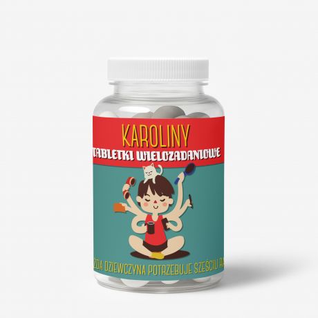 Zestaw cukierkw mitowych z etykiet do personalizacji PREZENT NA DZIE KOBIET cukierki mitowe draetki mitowe